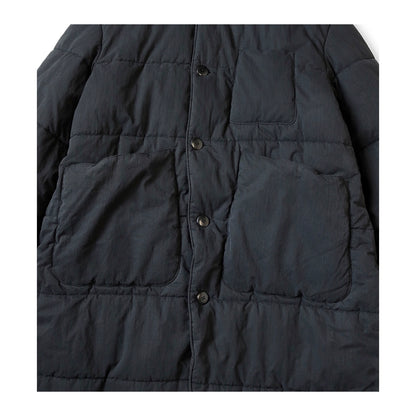 23AW  Japanese casual mid-length five-point quilt wrap cotton jacket