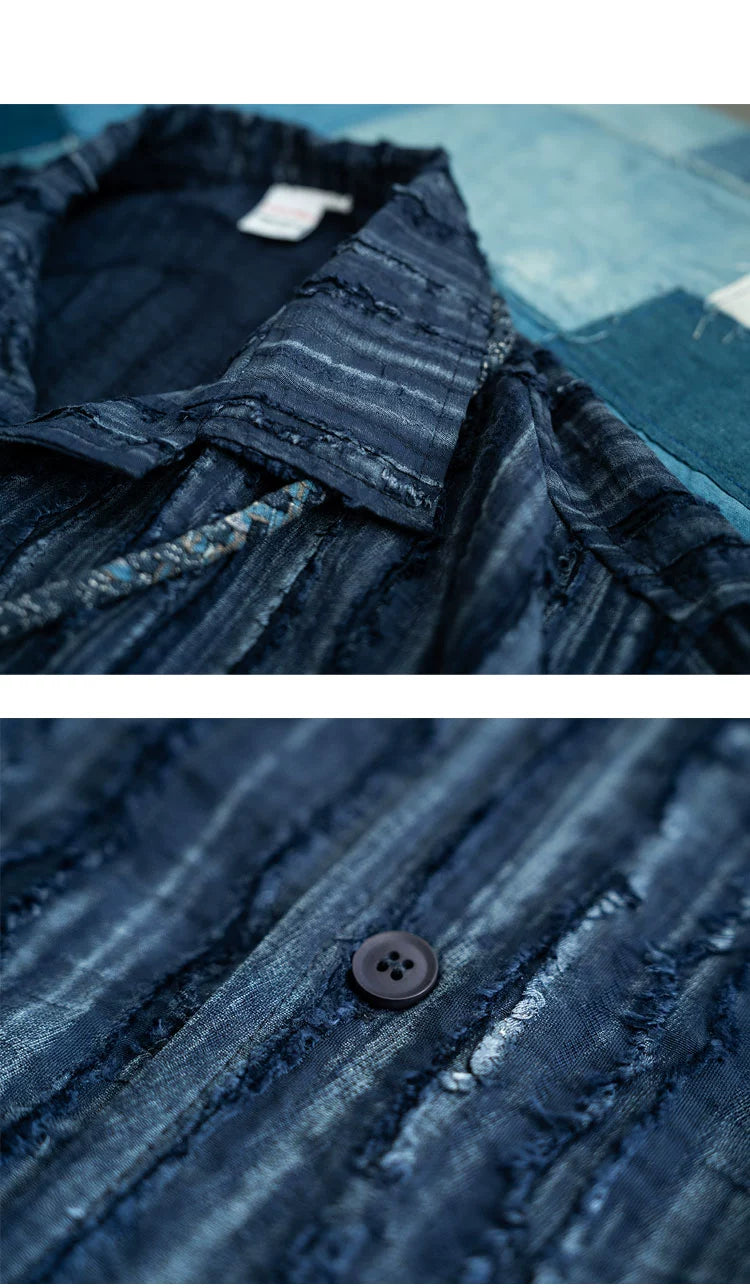 Ice feeling skin-friendly short-sleeved shirt loose casual lazy summer shirt coat men and women