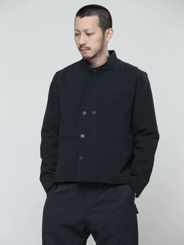 Original design cotton twill double-breasted salt suit tide outer for men