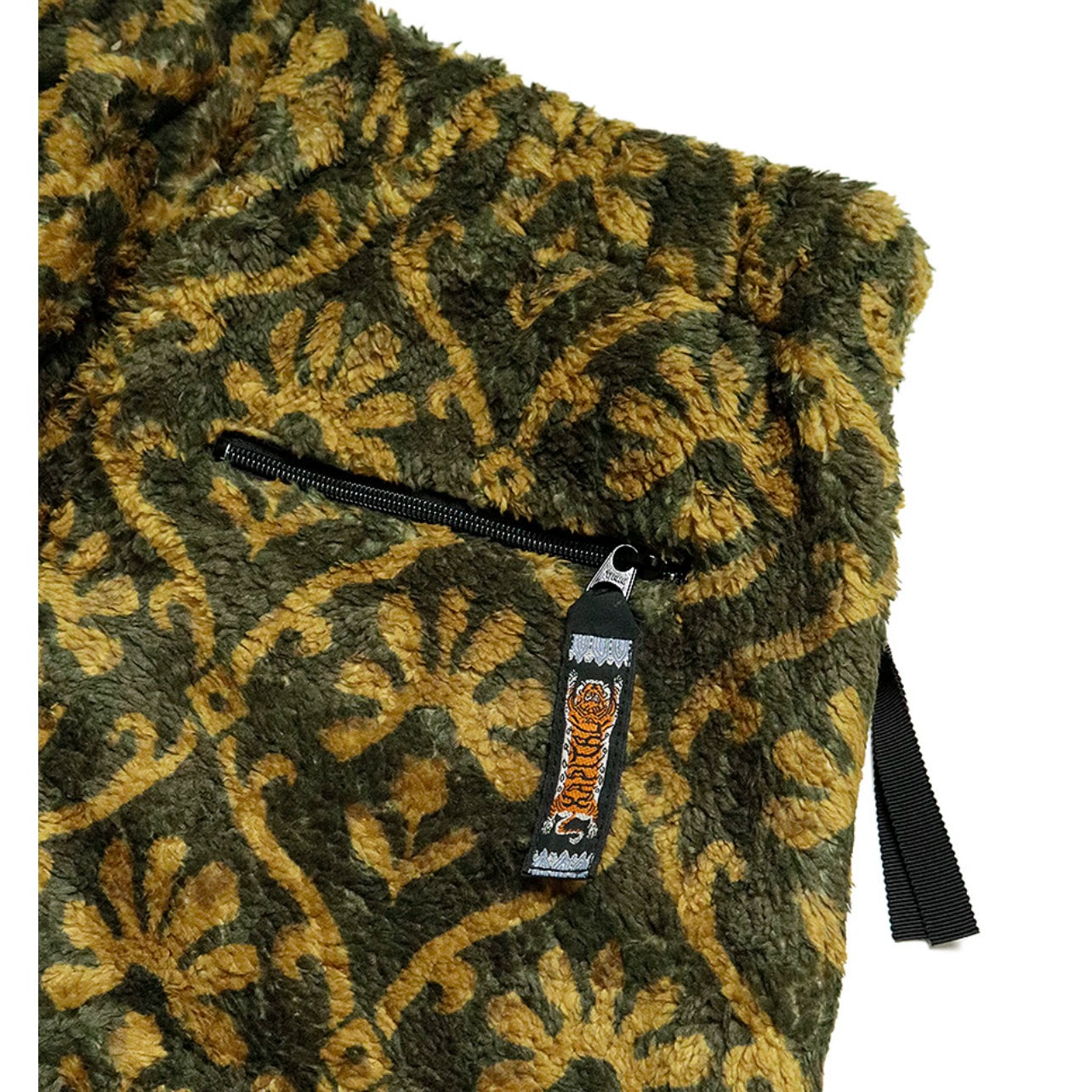 24AW Lambswool Print Floral Warm Loose Straight Trousers pants