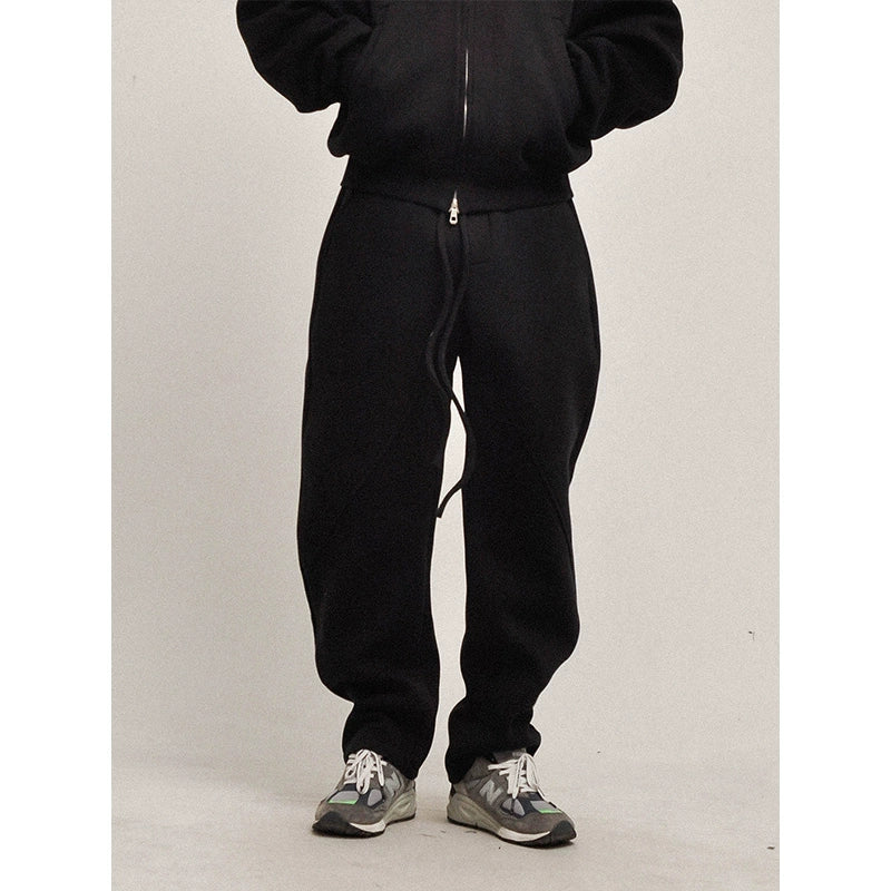 Weighing 500 grams! It is not easy to pill and not deformed! Three-dimensional tailoring, versatile, loose cutter pants, sweatpants, slacks