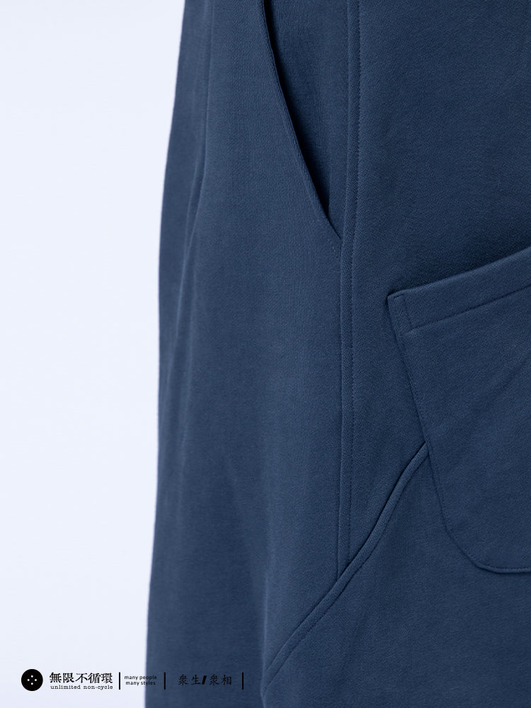 Original design men's three-dimensional pleated casual loose cotton knitted pants