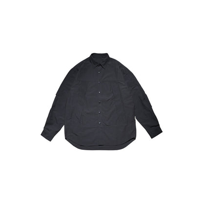 Japanese Workwear Pleated Layered Long-Sleeve Shirt Jacket – Cleanfit Silhouette Men’s Spring Autumn – Japanese vintage | yamalin clothes | Yamalinclothes