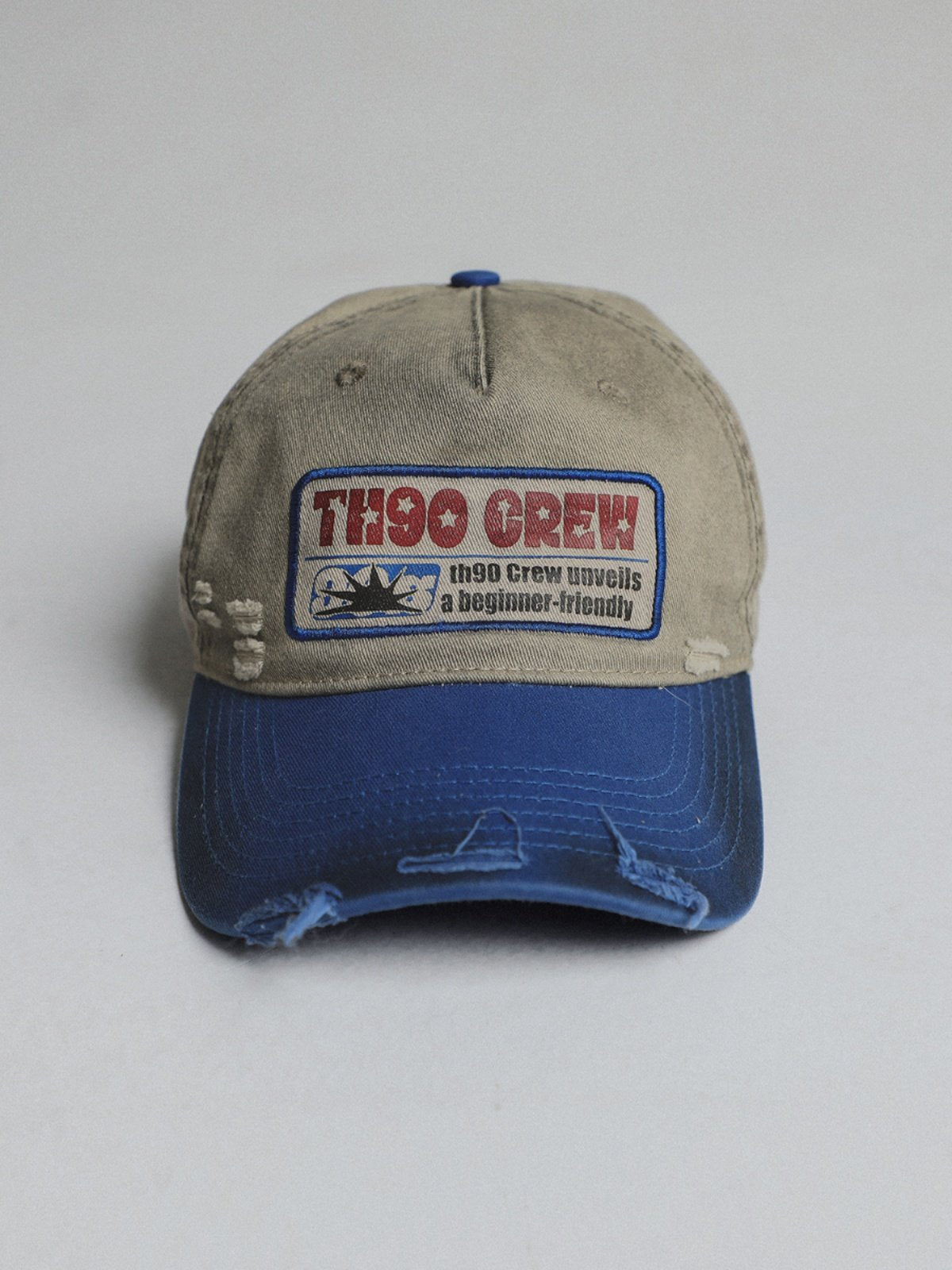 Distressed Trucker Baseball Cap – American Retro Cotton Geometric Unisex – cap | japanese streetwear | vintage workwear | unisex | Yamalinclothes