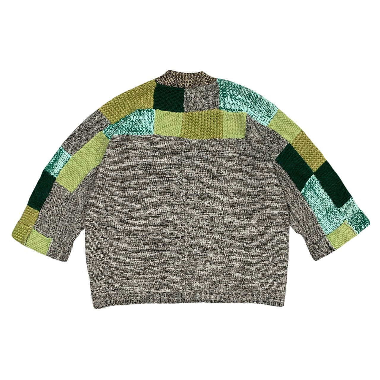 Vintage non-Hirata Kazuhiro patchwork knitwear vintage handmade loose sweater cardigan robe