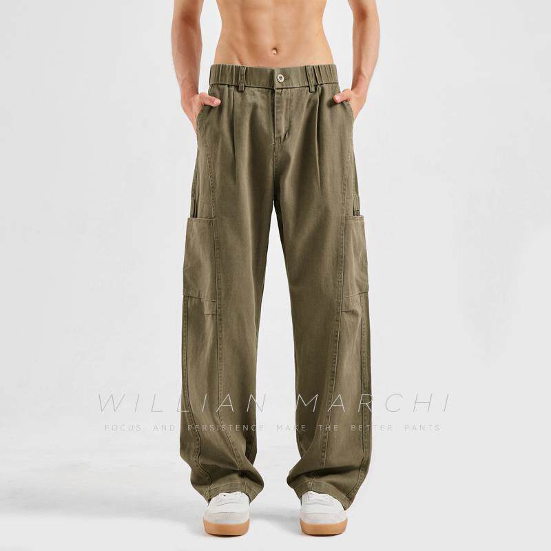 American Casual Cargo Pants – Loose Straight Leg Spring 2026 Streetwear for Men – Japanese vintage | yamalin clothes | Yamalinclothes