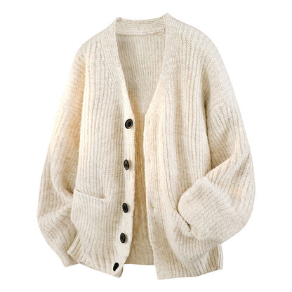 Japanese Woolen Knit Cardigan – Lazy Style Men's Sweater – Japanese vintage | yamalin clothes | Yamalinclothes