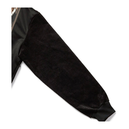 Kapital 25AW Japanese Corduroy Jacket - Ethnic Embroidered Zip Sleeve Warm Coat