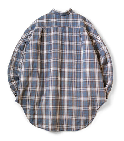 Thick cotton coat Japanese style casual warm plaid mid-length coat