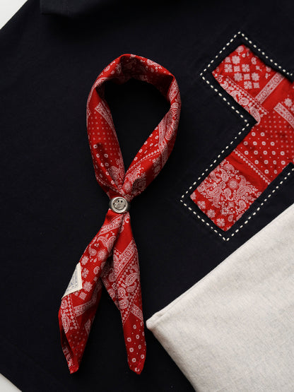 Japanese Paisley Print Bandana – Vintage Square Scarf