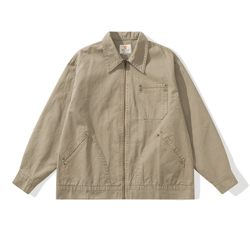 Detroit Collar Multi-Pocket Jacket – Riveted Workwear Cotton Unisex