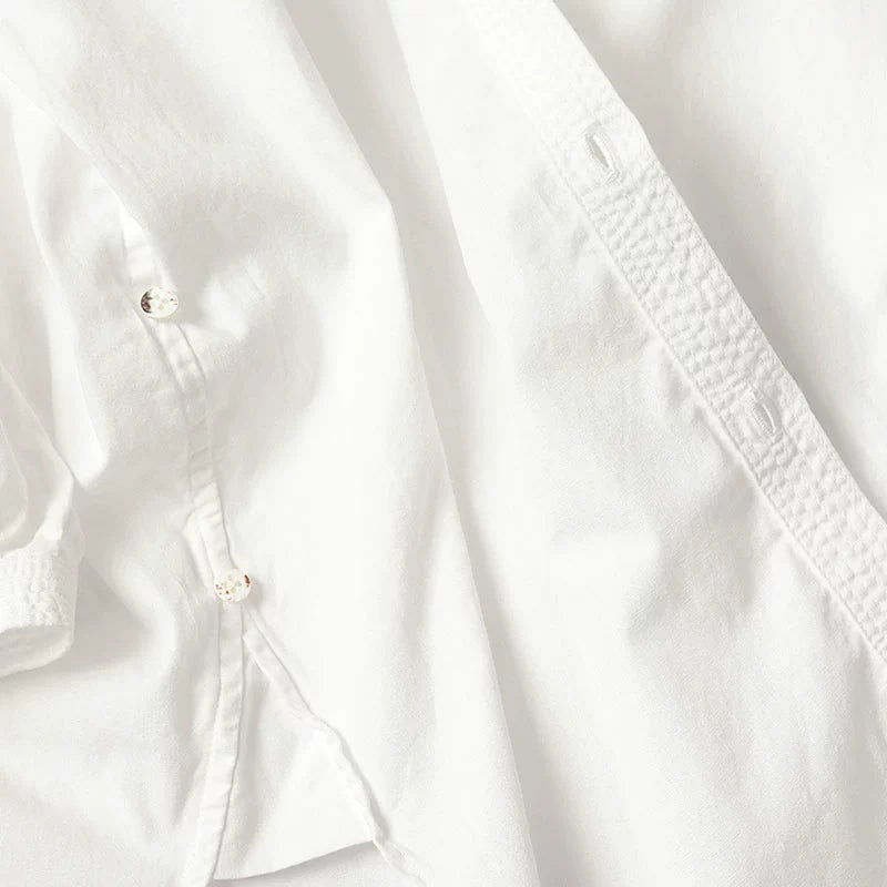 Japanese deconstructed a variety of ways to wear loose plain robe shirt men and women
