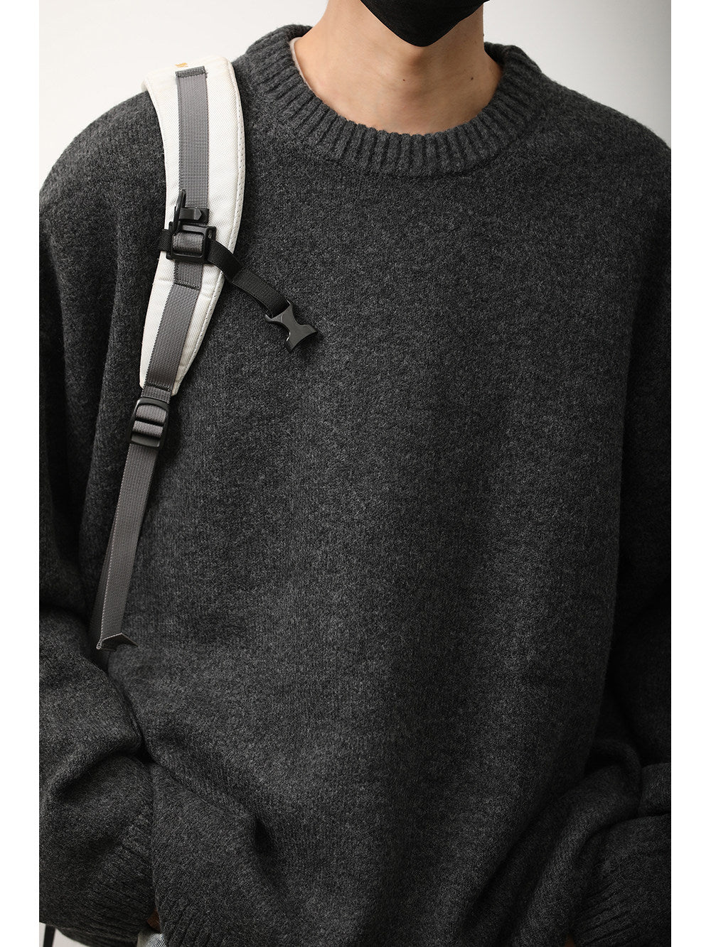 Japanese Crew Neck Knit Sweater – Unisex Base Layer Top – Japanese vintage | yamalin clothes | Yamalinclothes