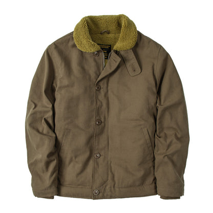 N-1 Deck Shearling Cotton Jacket – American Vintage Oversized Unisex – Japanese vintage | fall outfits 2026 | fall winter outfits | classy winter outfits | lazy comfy outfits | japanese streetwear | vintage workwear | yamalin clothes | Yamalinclothes