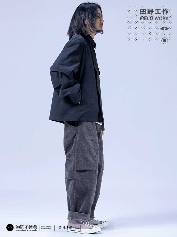 Original men's asymmetrical split casual large-profile lapel jacket coat d