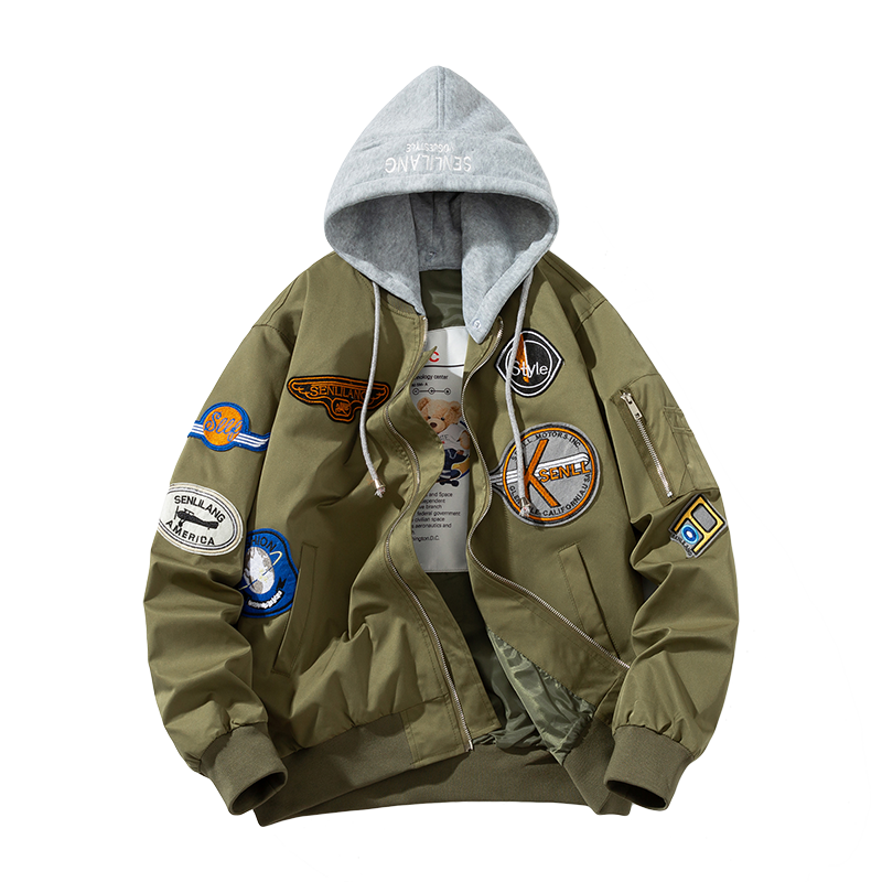 Retro Locomotive Bomber Jacket – Thickened Baseball Style (Unisex)