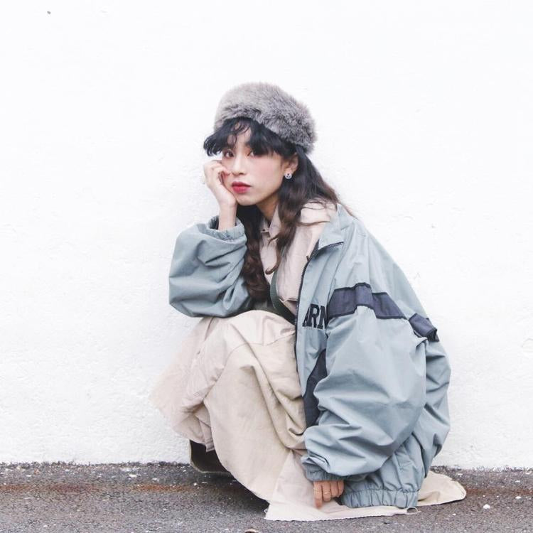 The correct version gray striped IPFU jacket American retro ARMY training suit quick-drying reflective loose jacket for men and women