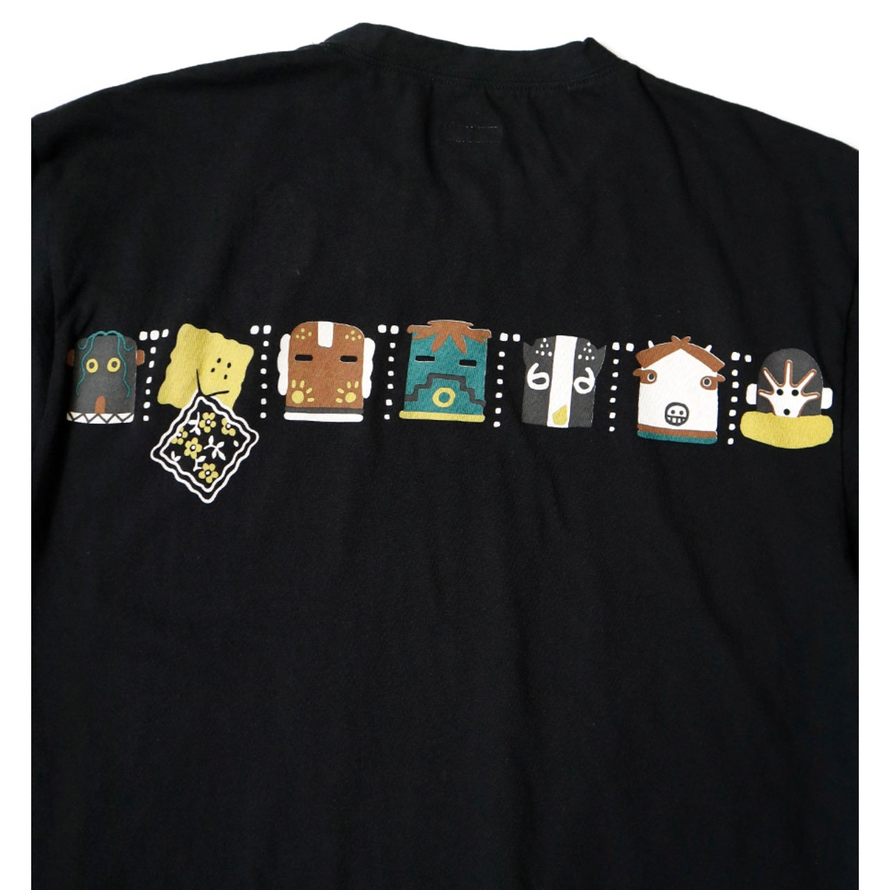 25SS Japanese casual fun smiley face print cotton loose crew neck short sleeve T-shirt