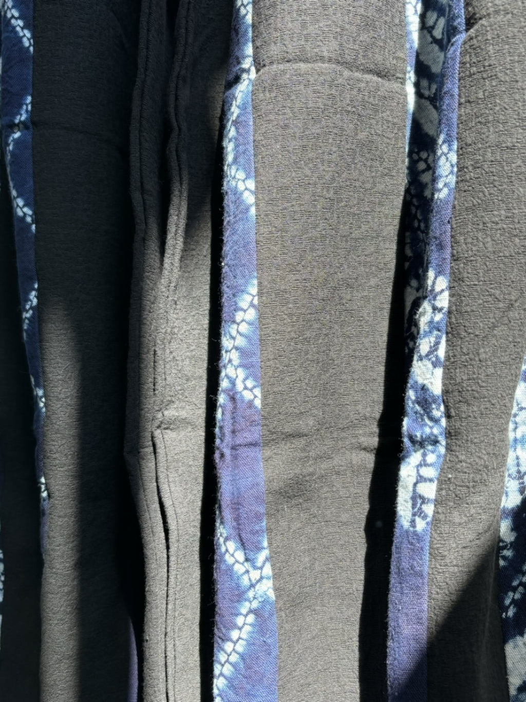 Tie-dye, patchwork, bloomers, casual cropped pants, Dali Bai handmade blue dyeing, new Chinese personality, unisex