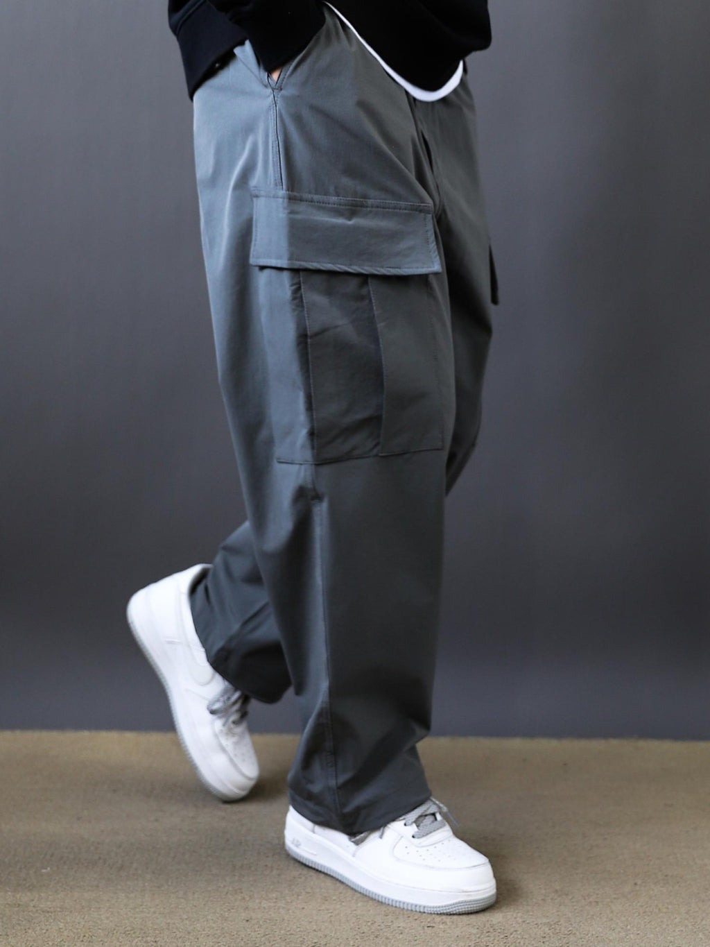 Fall Winter Water Repellent Straight 2024 Loose Casual Paratrooper Pants Quick Dry Stretch Multi Pocket Cargo Overalls Plus Size Outdoor