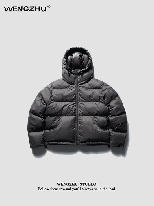 WENGZHU Designer Hooded Puffer Jacket - Loose Warm Bread Coat (Unisex)