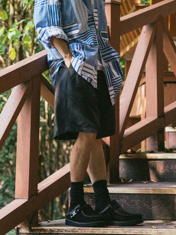 SteppyX BLESS SHOE KANGAROO SLIPPERS TOE SLIPPERS retro solid color cargo shoes casual shoes Japanese trends