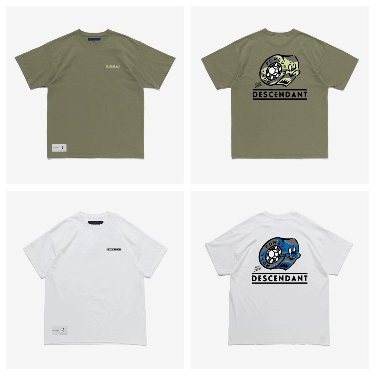 25SS tooling printing short-sleeved T-shirt loose heavy round neck fashion brand