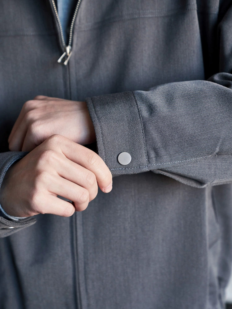 GRAY POCKET JACKET 2024 NEW SPRING MEN