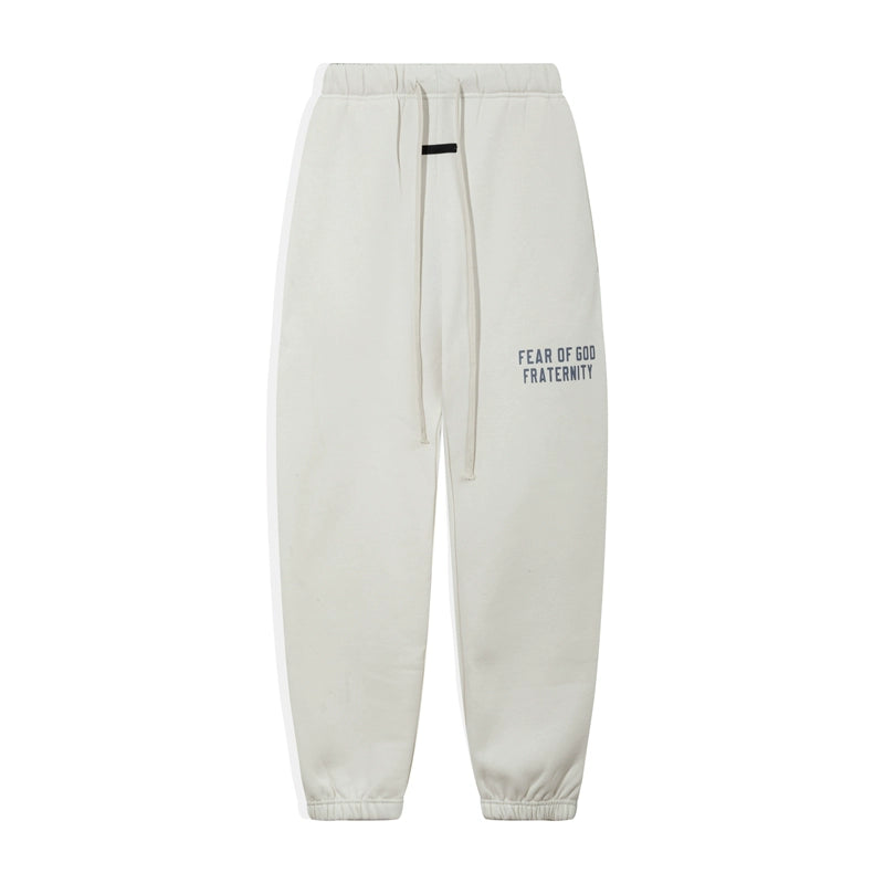 trendy brand American high street loose legging fleece casual sweatpants men's and women's long pants autumn and winter