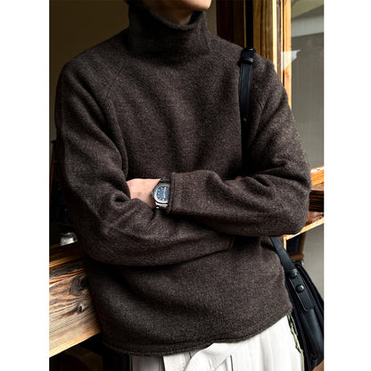 560G Turtleneck Drop Shoulder Sweater – Warm Loose Unisex