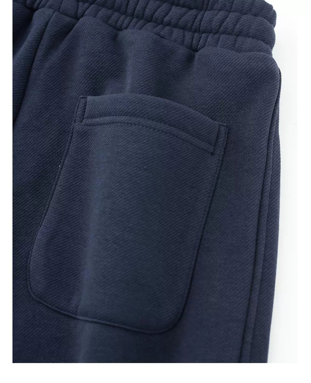 400g heavy navy blue twill fleece corset sweatpants casual fleece warm unisex style