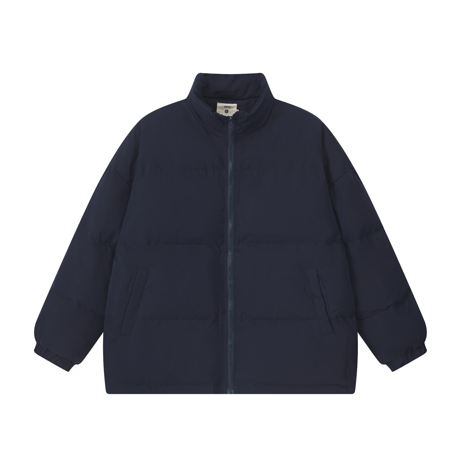 Japanese short bread jacket men's black stand-up collar cotton jacket in winter thick cotton jacket loose warm jacket