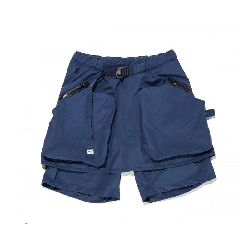 Japanese cityboy waterproof functional pants outdoor big pocket pants three-dimensional shorts ins tide casual shorts
