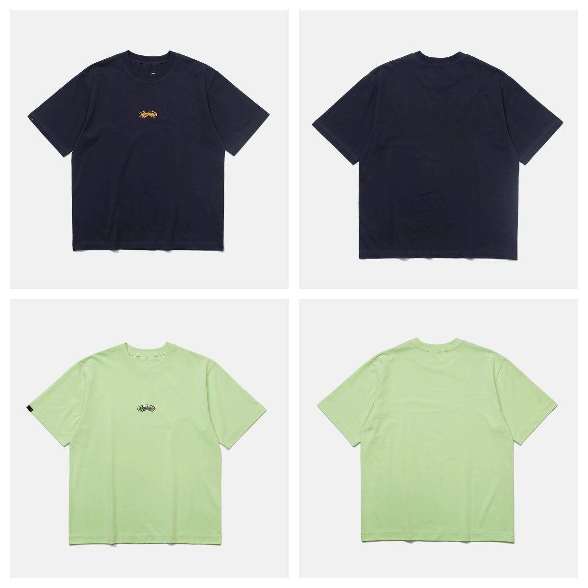 Summer heavyweight short-sleeved T-shirt loose round collar short tee