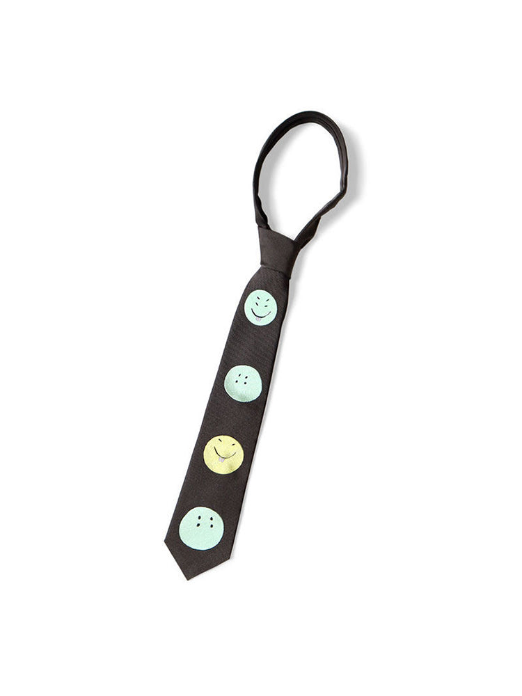 Smiling face tie niche design high-grade all-matching casual personality trend tie
