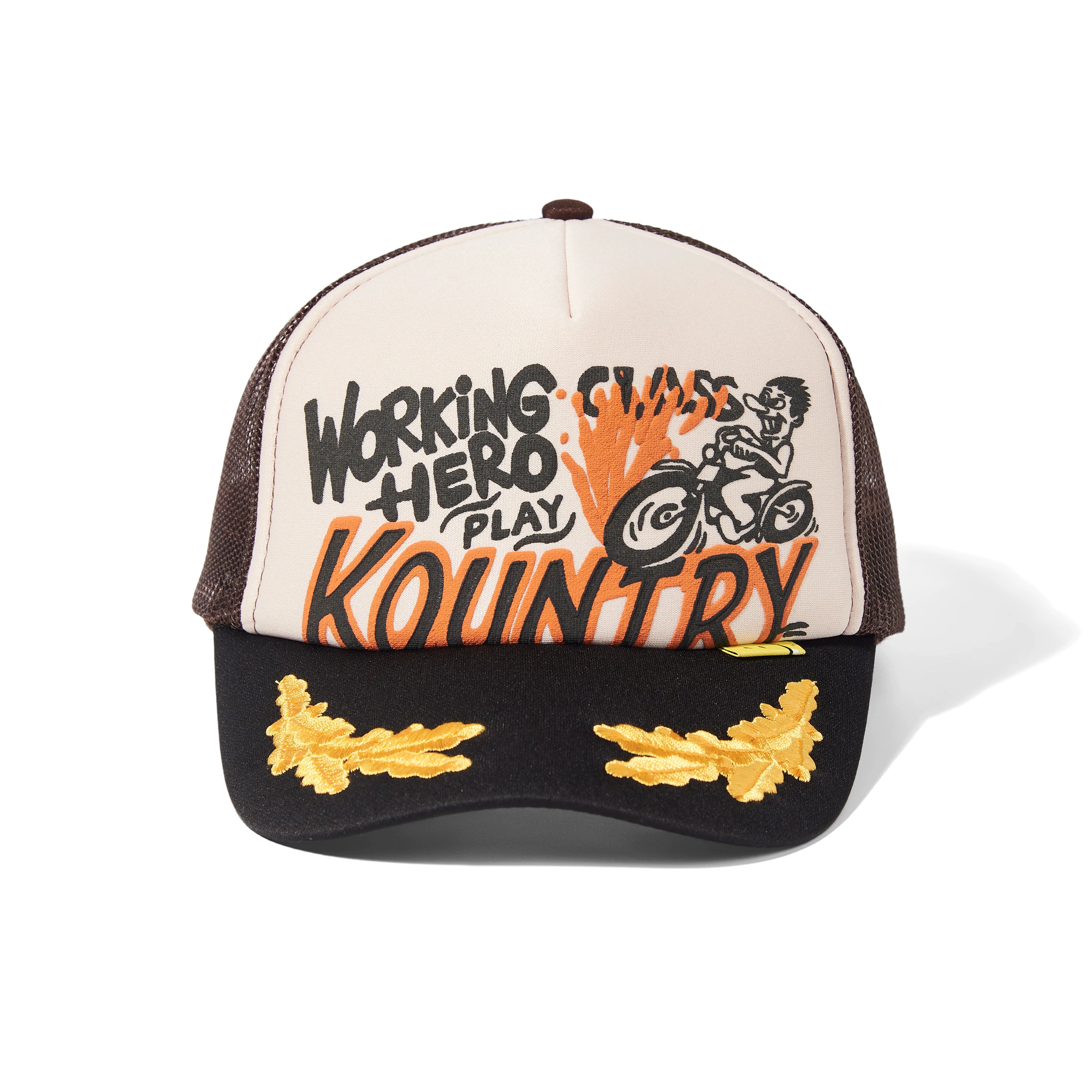24SS American retro motorcycle graffiti hip-hop style embroidered adjustable cap