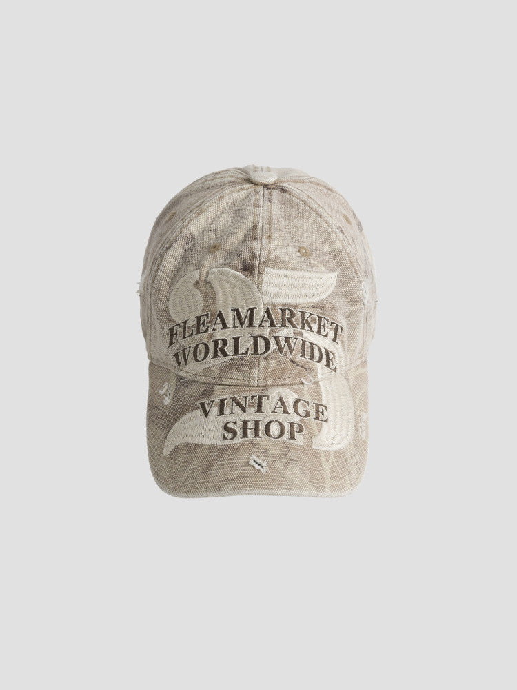 Washed Letter Embroidered Baseball Cap – Vintage Contrast Unisex – cap | japanese streetwear | vintage workwear | unisex | Yamalinclothes