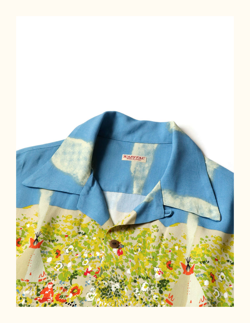 unisex floral print Japanese all-over casual short-sleeved shirt