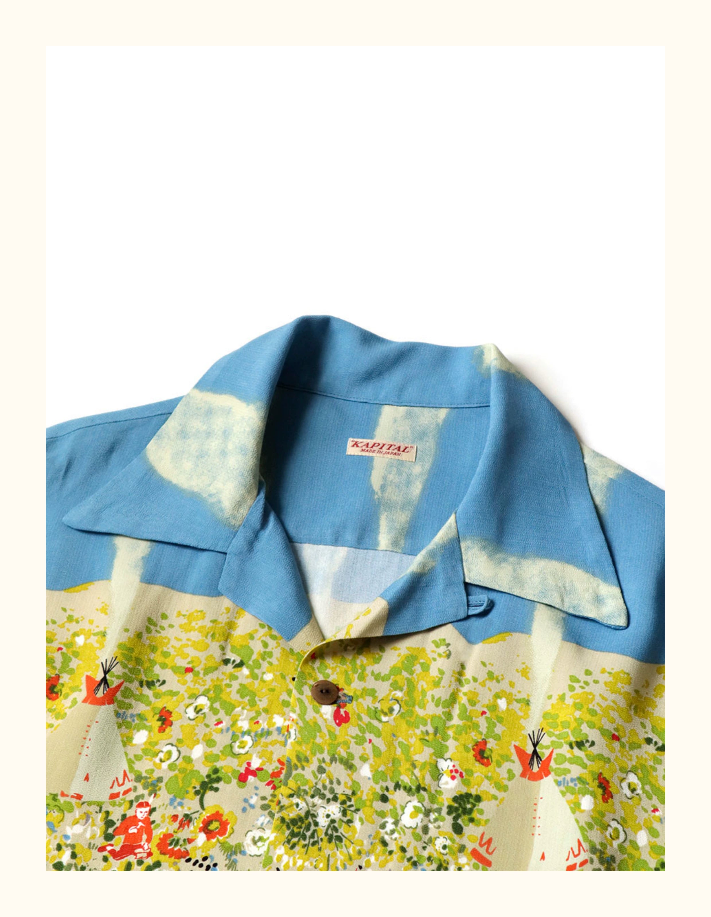 unisex floral print Japanese all-over casual short-sleeved shirt