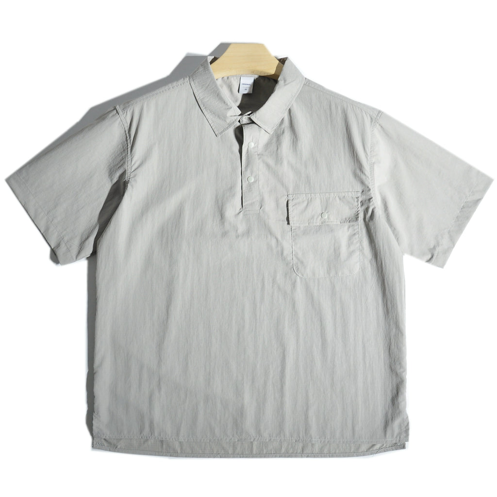 Summer thin quick-drying mountain outdoor half-collar pullover short-sleeved shirt Japanese loose casual shirt men