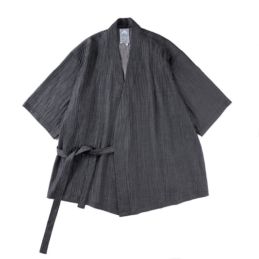Pleated Cross-Collar Hanfu Top – Chinese Retro Oversized Unisex – Japanese vintage | fall outfits 2026 | fall winter outfits | classy winter outfits | lazy comfy outfits | japanese streetwear | vintage workwear | yamalin clothes | Yamalinclothes