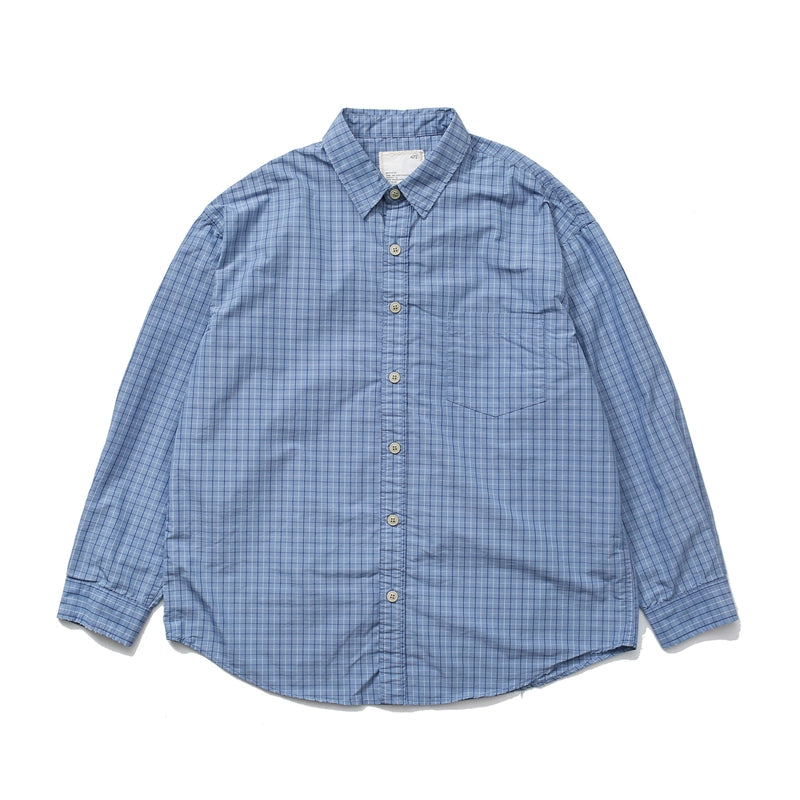 Check shirt loose casual all-matching City boy shirt