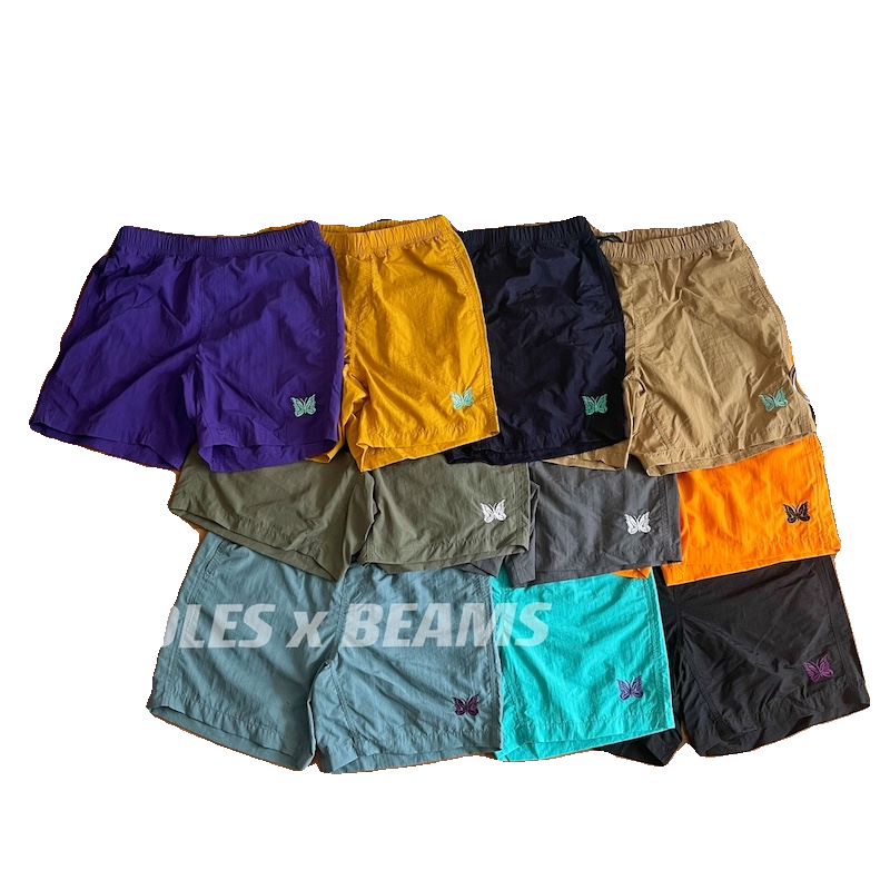 Butterfly embroidery day tide City boy nylon quick-drying beach shorts