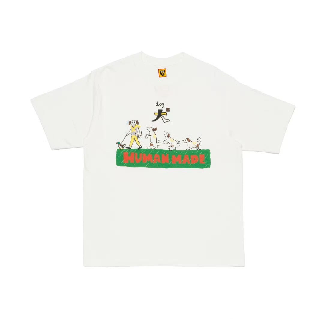 Japanese heavy slub cotton short-sleeved T-shirt loose round collar lovers short tee