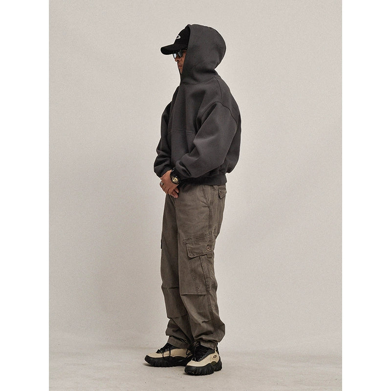 Hoodie Short Wide Hoodie Big Sweater for Men and Women OVERSIZE