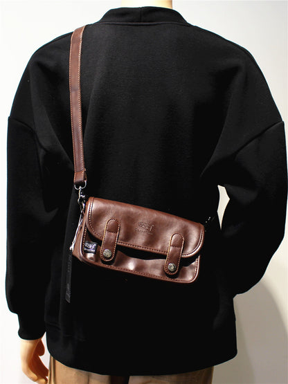 Japanese Retro Mini Crossbody Bag – Unisex Shoulder Phone Bag