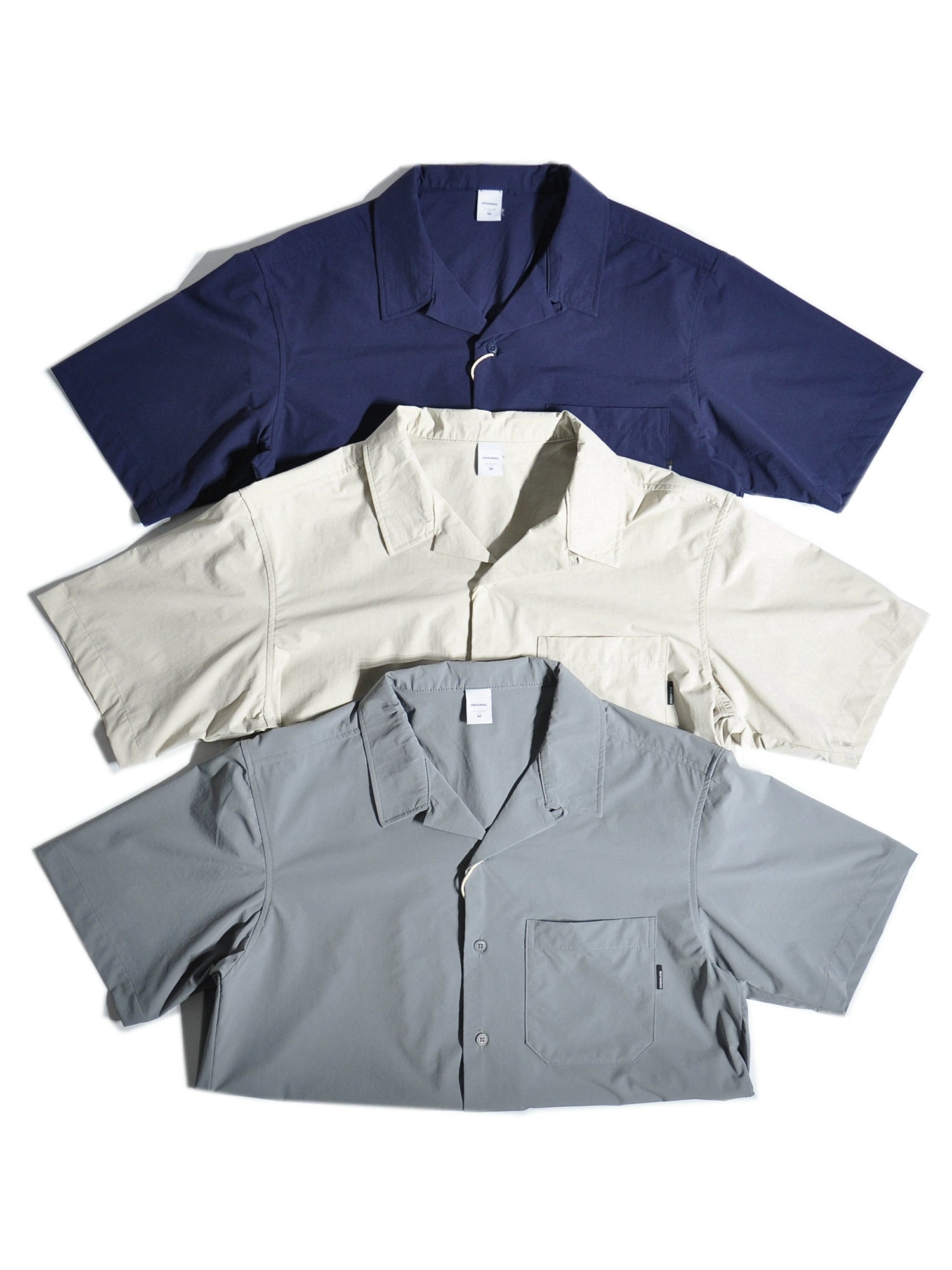 Cuban collar summer thin quick-drying short-sleeved shirt Japanese loose casual shirt