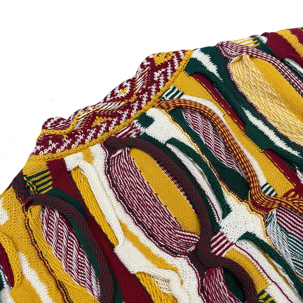 Kapital Bitter-Melon Patchwork Sweater – Vintage Pop Knit Crewneck (Unisex)