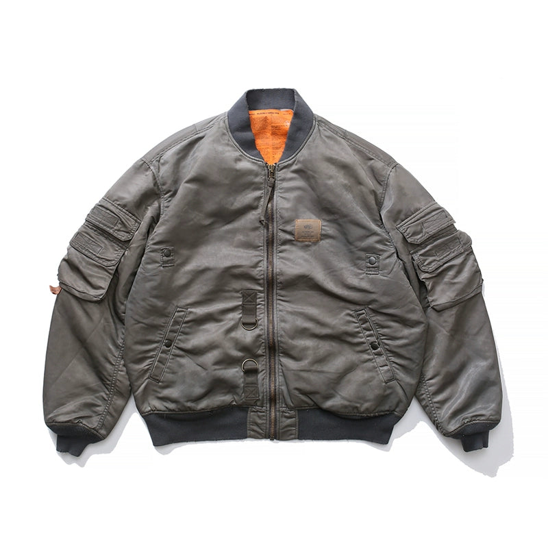 Aviator jacket batik old baseball uniform retro cotton fashion