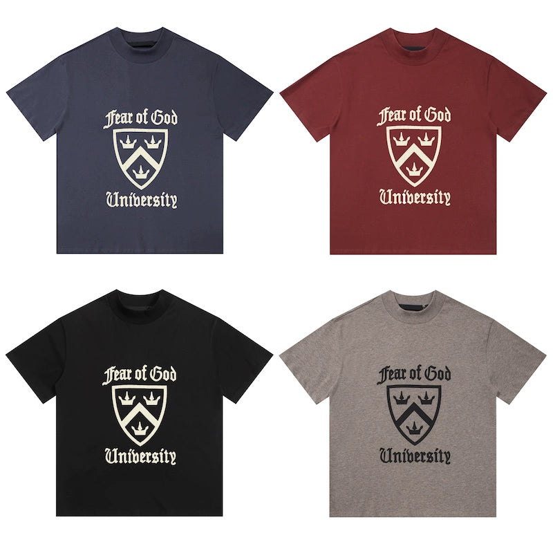 right edition American retro high street print short sleeve T-shirt